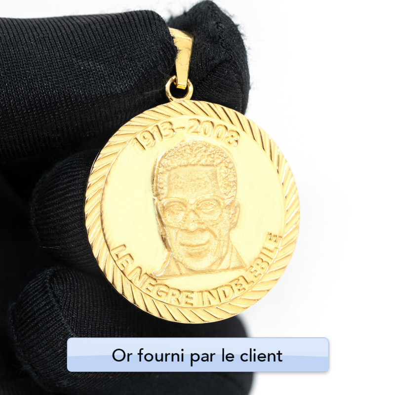 Achetez le bijoux Pendentif AIMÉ CÉSAIRE - Or 18K chez Dreamgold Paris