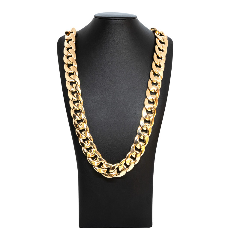 Achetez le bijoux MAILLE CUBAN Graziella - 20mm 70cm - OR 18K chez Dreamgold Paris