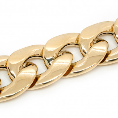 Achetez le bijoux MAILLE CUBAN Graziella - 20mm 70cm - OR 18K chez Dreamgold Paris