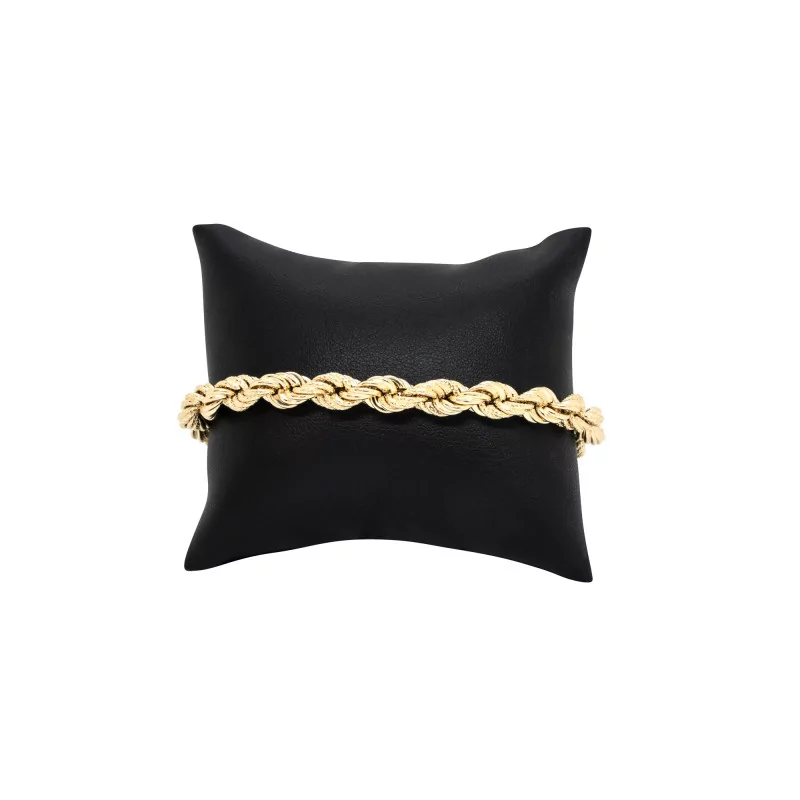 Achetez le bijoux BRACELET MAILLE Torsadée Sablée - 6mm - OR 18K chez Dreamgold Paris
