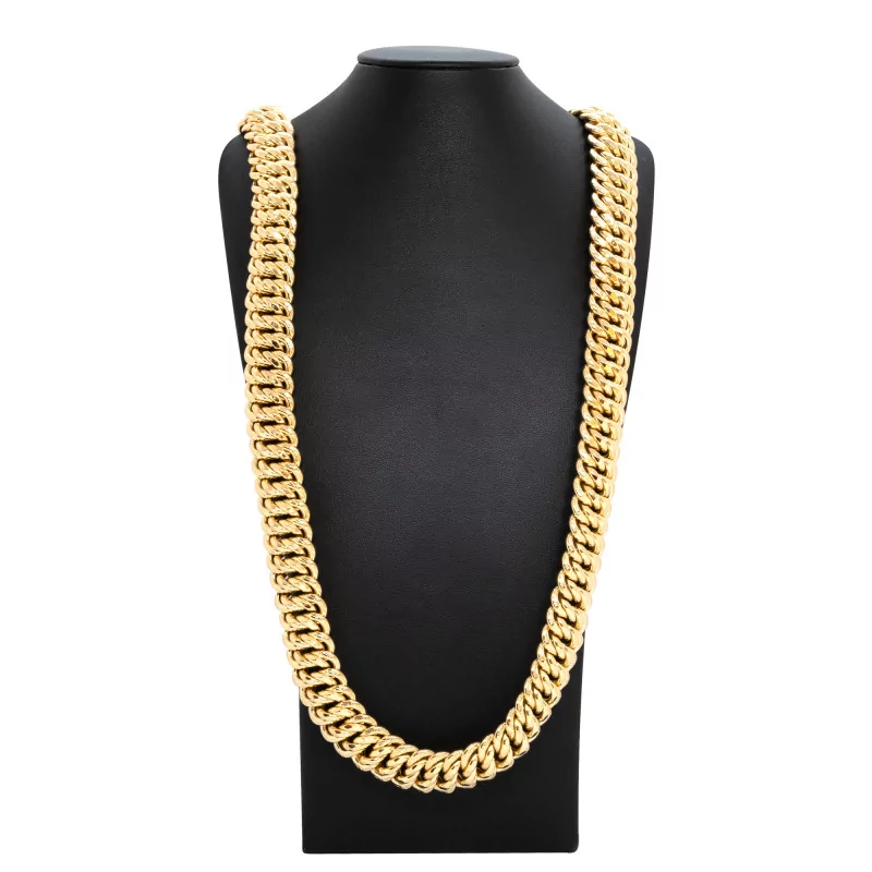 Achetez le bijoux MAILLE AMERICAINE - 19,5mm 70cm - OR 18K chez Dreamgold Paris