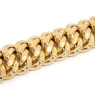 Achetez le bijoux BRACELET MAILLE AMERICAINE - 19,5MM 21CM - OR 18K chez Dreamgold Paris