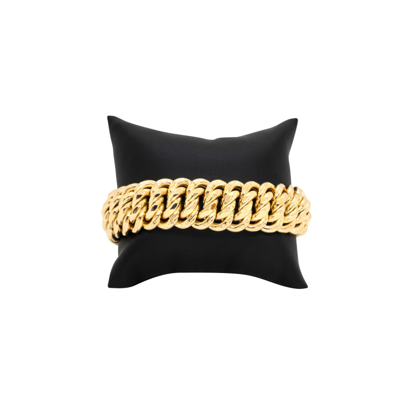 Achetez le bijoux BRACELET MAILLE AMERICAINE - 19,5MM 21CM - OR 18K chez Dreamgold Paris