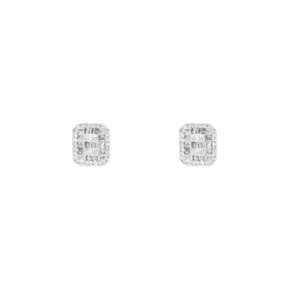 Achetez le bijoux Studs Baguette - Diamond - Or 10K chez Dreamgold Paris