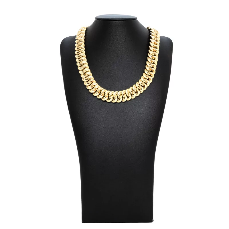 Achetez le bijoux MAILLE AMERICAINE GRAZIELLA - 16mm 42cm - OR 18K chez Dreamgold Paris