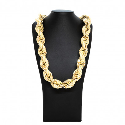Achetez le bijoux MAILLE TORSADÉE GRAZIELLA - 2CM 70CM - OR 18K chez Dreamgold Paris