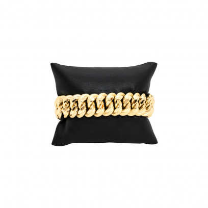 Achetez le bijoux Bracelet MAILLE AMERICAINE GRAZIELLA - 16mm 19cm - OR 18K chez Dreamgold Paris