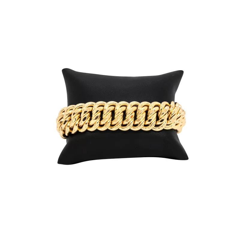 Achetez le bijoux BRACELET MAILLE AMERICAINE - 18mm - OR 18K chez Dreamgold Paris