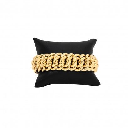 Achetez le bijoux BRACELET MAILLE AMERICAINE - 19,5mm - OR 18K chez Dreamgold Paris