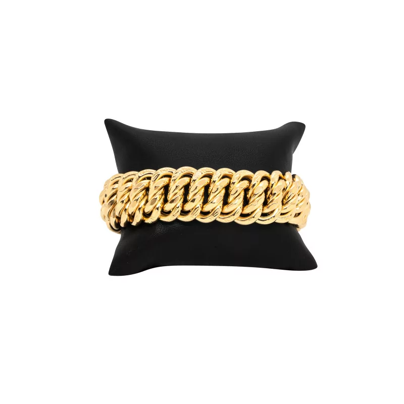 Achetez le bijoux BRACELET MAILLE AMERICAINE - 19,5mm - OR 18K chez Dreamgold Paris