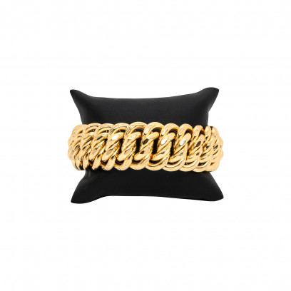 Achetez le bijoux BRACELET MAILLE AMERICAINE - 23mm - OR 18K chez Dreamgold Paris