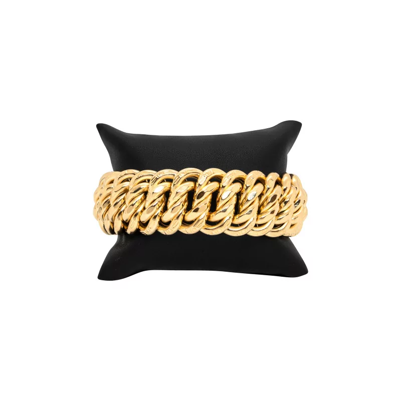 Achetez le bijoux BRACELET MAILLE AMERICAINE - 23mm - OR 18K chez Dreamgold Paris
