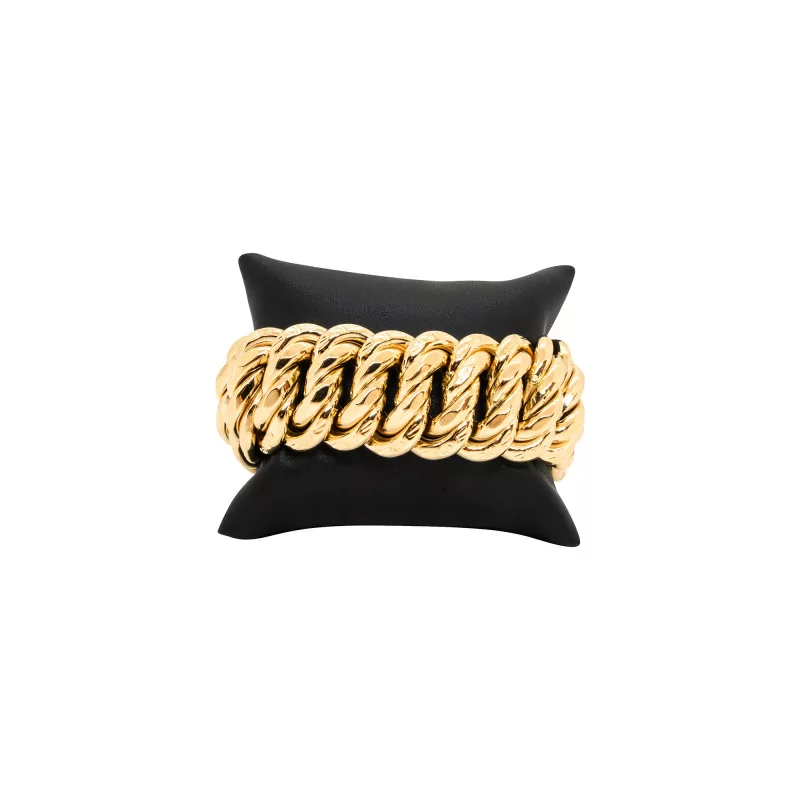 Achetez le bijoux Bracelet MAILLE AMERICAINE GRAZIELLA - 26mm 20cm - OR 18K chez Dreamgold Paris