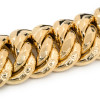 Achetez le bijoux Bracelet MAILLE AMERICAINE GRAZIELLA - 26mm 20cm - OR 18K chez Dreamgold Paris