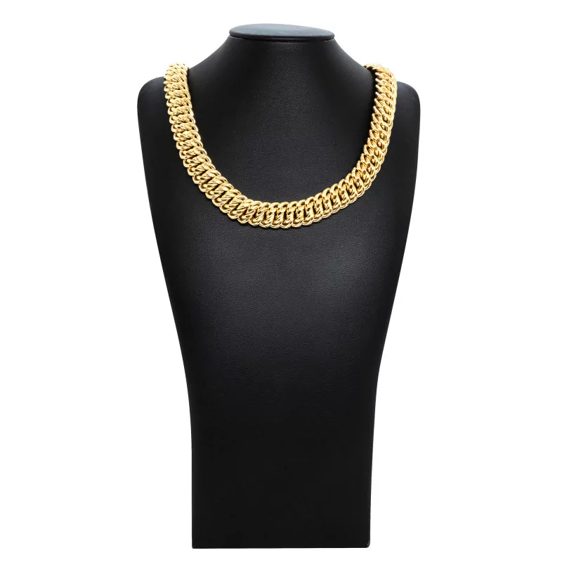 Achetez le bijoux Chaine MAILLE AMERICAINE GRAZIELLA - 15mm 45cm - OR 18K chez Dreamgold Paris