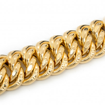 Achetez le bijoux Chaine MAILLE AMERICAINE GRAZIELLA - 15mm 45cm - OR 18K chez Dreamgold Paris