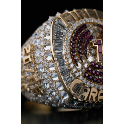 Achetez le bijoux Chevalière FIBER CARAÏBES - Diamants - Rubis - Or 18K chez Dreamgold Paris