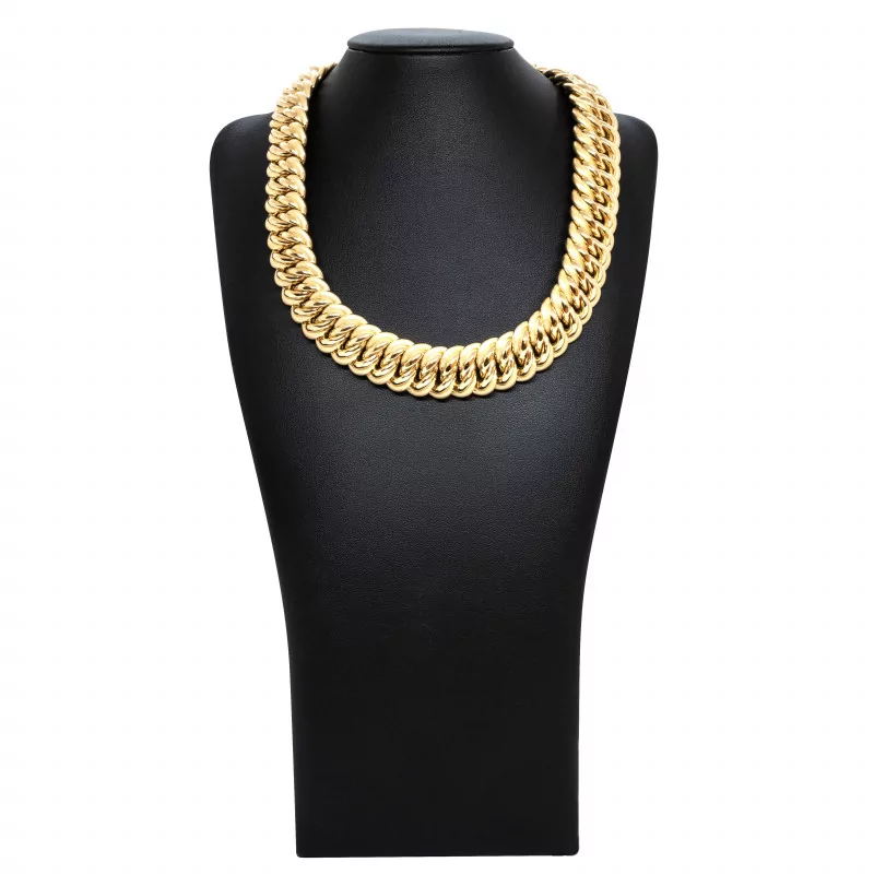 Achetez le bijoux Maille Américaine GRAZIELLA - 20MM 43CM - OR 18K chez Dreamgold Paris