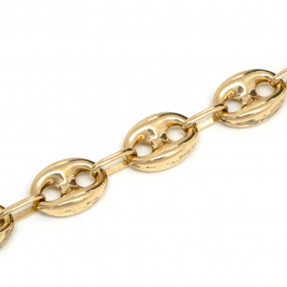 Achetez le bijoux MAILLE CAFE - 10mm 50cm - OR 18K chez Dreamgold Paris