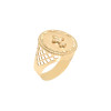 Achetez le bijoux CHEVALIERE ROUND - ROYAL LYS - OR 18K chez Dreamgold Paris