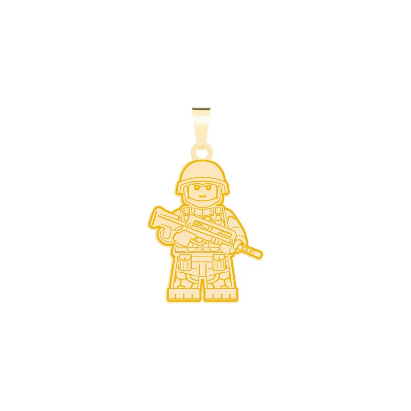 Achetez le bijoux PENDANT LEGO Military - OR 18K chez Dreamgold Paris