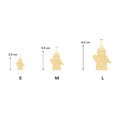 Achetez le bijoux PENDANT LEGO Military - OR 18K chez Dreamgold Paris