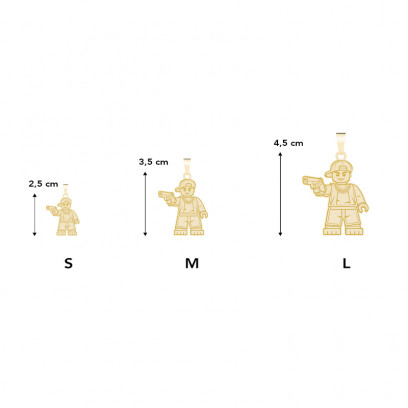 Achetez le bijoux PENDANT LEGO Gangsta - OR 18K chez Dreamgold Paris