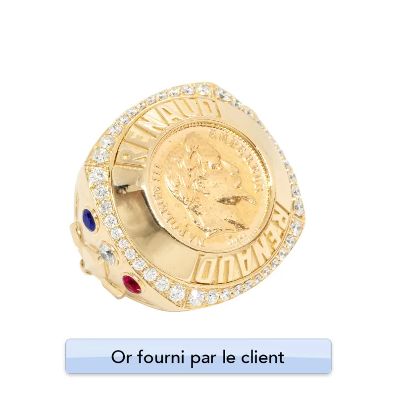 Achetez le bijoux Chevalière Napoléon - Or 18K chez Dreamgold Paris