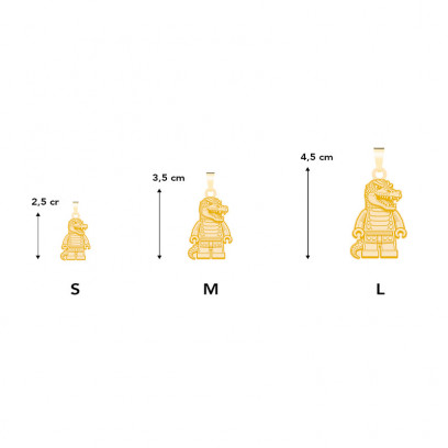 Achetez le bijoux PENDANT LEGO Croco - OR 18K chez Dreamgold Paris