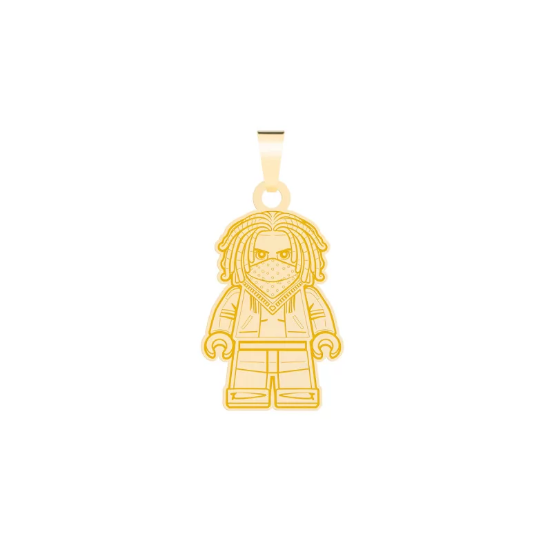 Achetez le bijoux PENDANT LEGO Dreads Mask - OR 18K chez Dreamgold Paris