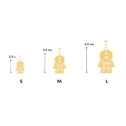 Achetez le bijoux PENDANT LEGO Dreads Mask - OR 18K chez Dreamgold Paris