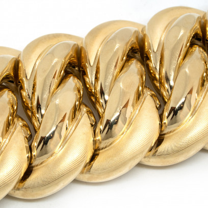 Achetez le bijoux Maille Américaine GRAZIELLA - 4CM 24,5 CM - OR 18K chez Dreamgold Paris