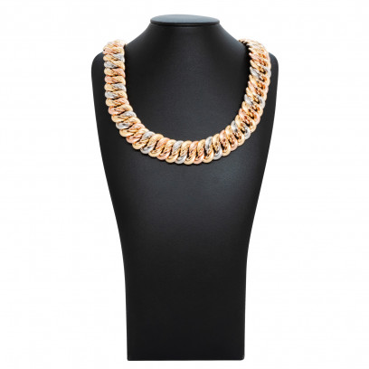 Achetez le bijoux MAILLE AMERICAINE GRAZIELLA 3 Ors - 2cm 50cm - OR 18K chez Dreamgold Paris