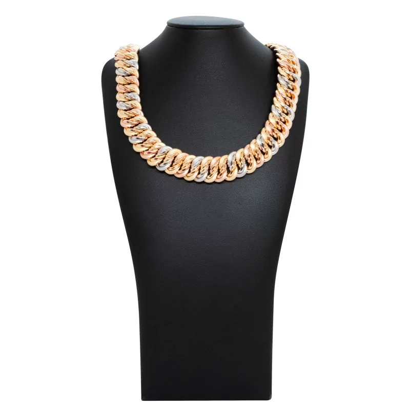 Achetez le bijoux MAILLE AMERICAINE GRAZIELLA 3 Ors - 2cm 50cm - OR 18K chez Dreamgold Paris