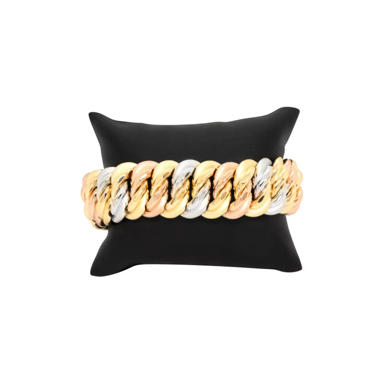 Achetez le bijoux MAILLE AMERICAINE GRAZIELLA 3 Ors - 2cm 20,5 cm - OR 18K chez Dreamgold Paris