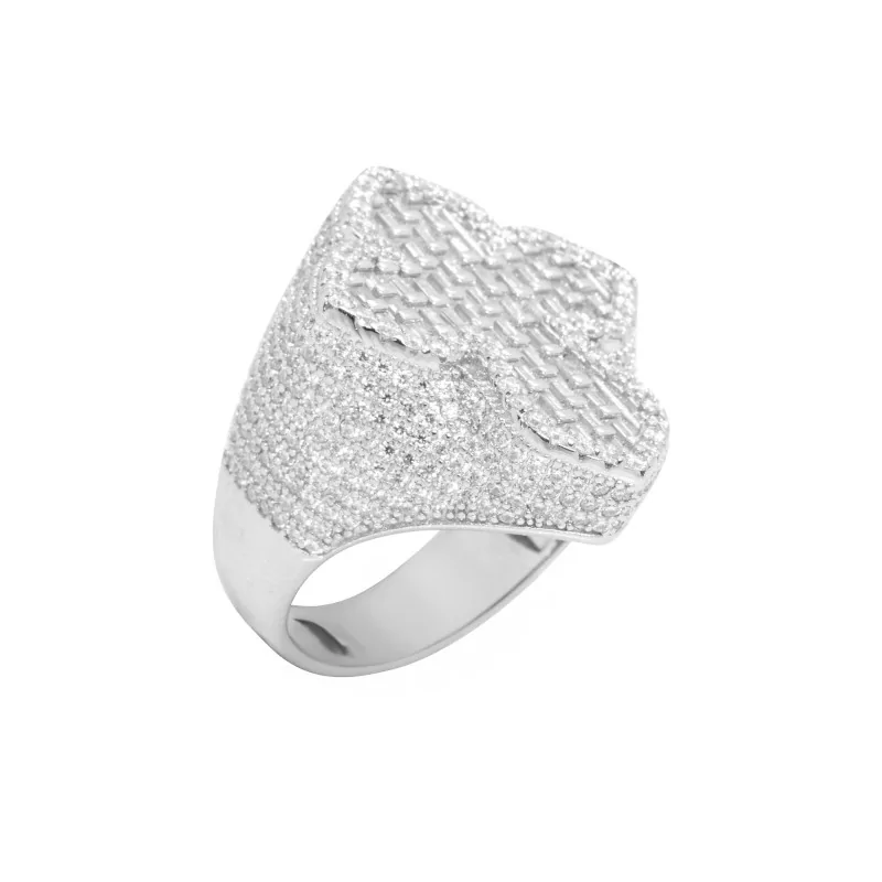 Achetez le bijoux Cross Ring - Silver 925 - Moissanite chez Dreamgold Paris