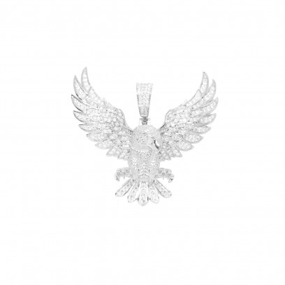 Achetez le bijoux Eagle Imperial Pendant - Silver 925 - Moissanite chez Dreamgold Paris