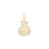 Achetez le bijoux MoneyBag Pendant - Silver 925 - Moissanite chez Dreamgold Paris