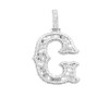 Achetez le bijoux Baroque Letter Pendant- Silver 925 - Moissanite chez Dreamgold Paris