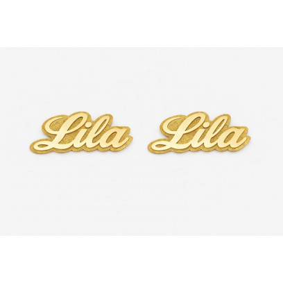 Achetez le bijoux Boucles d'oreilles Personnalisé Prénom - Or 18K chez Dreamgold Paris