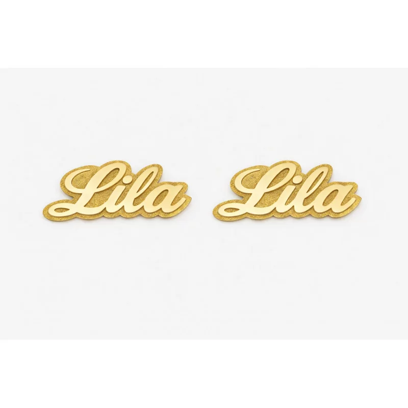 Achetez le bijoux Boucles d'oreilles Personnalisé Prénom - Or 18K chez Dreamgold Paris