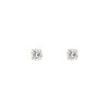 Achetez le bijoux Round Solitaire Stud Earring - Silver 925 - Moissanite chez Dreamgold Paris