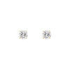Achetez le bijoux Round Solitaire Stud Earring - Silver 925 - Moissanite chez Dreamgold Paris