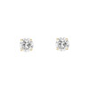 Achetez le bijoux Round Solitaire Stud Earring - Silver 925 - Moissanite chez Dreamgold Paris