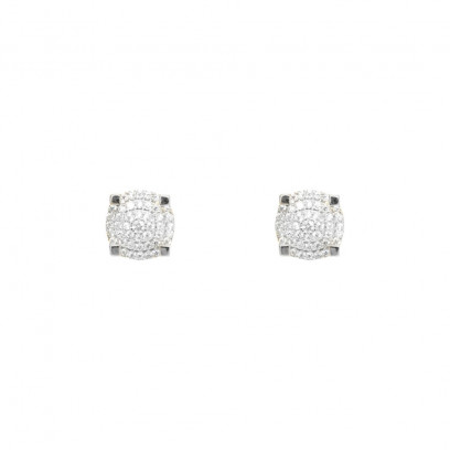 Achetez le bijoux Earring Piece Tray n°845 - Silver 13 - Moissanite chez Dreamgold Paris