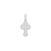 Achetez le bijoux Baguette Cross Pendant - Silver 925 - Moissanite chez Dreamgold Paris