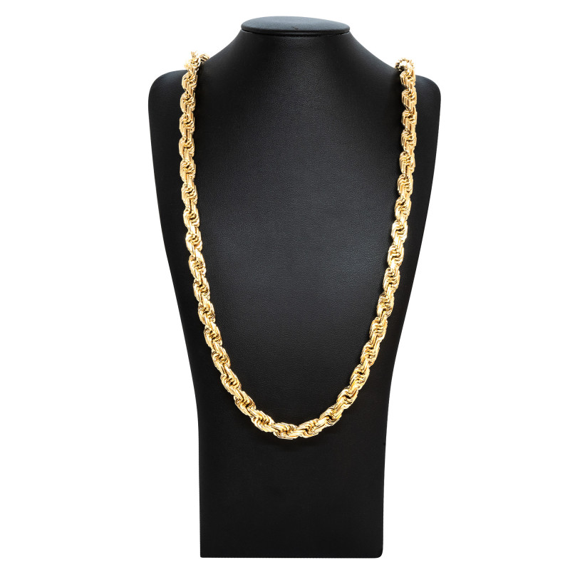 Collier Chaine Or 18 Carats 750 Jaune Maille Corde - 60cm - L'Atelier d'Azur