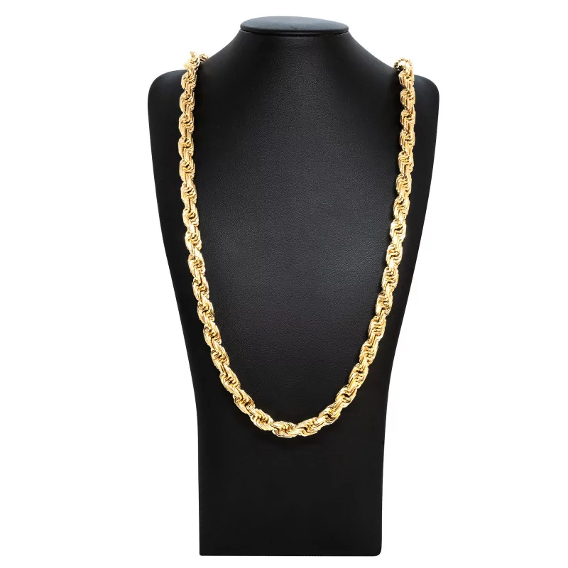 Achetez le bijoux MAILLE Torsadée - 9mm 80cm - OR 18K chez Dreamgold Paris