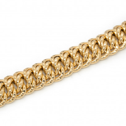 Achetez le bijoux Maille Américaine - 10MM 21CM - OR 18K chez Dreamgold Paris