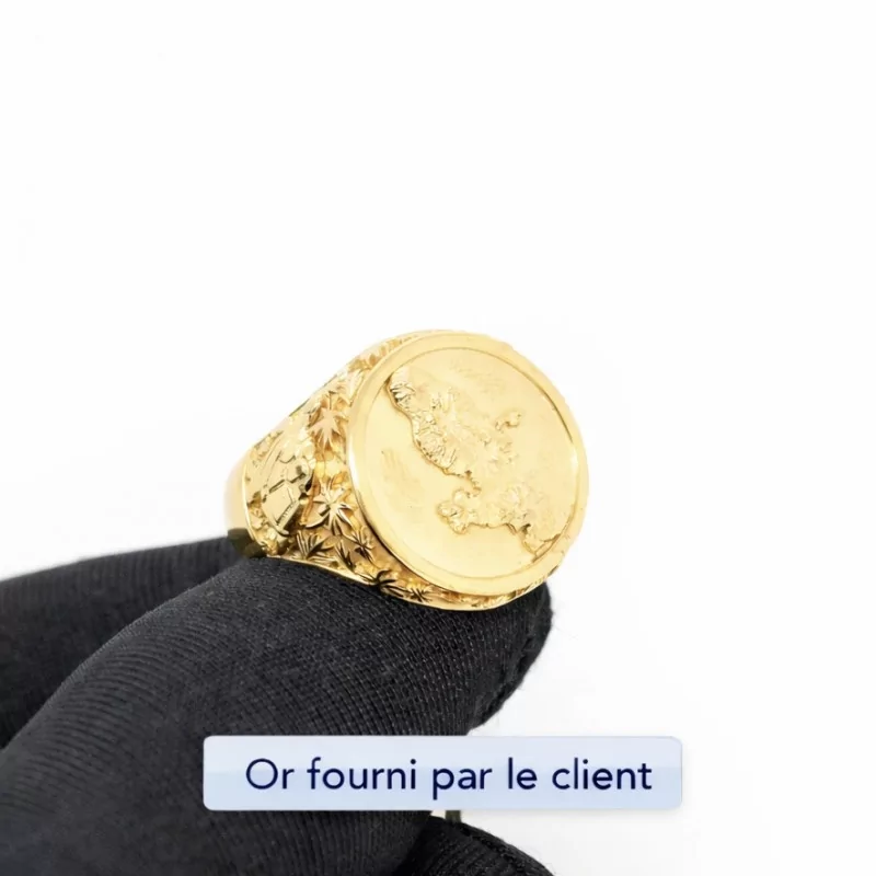 Achetez le bijoux Chevalière Martinique Island - Or 18K chez Dreamgold Paris